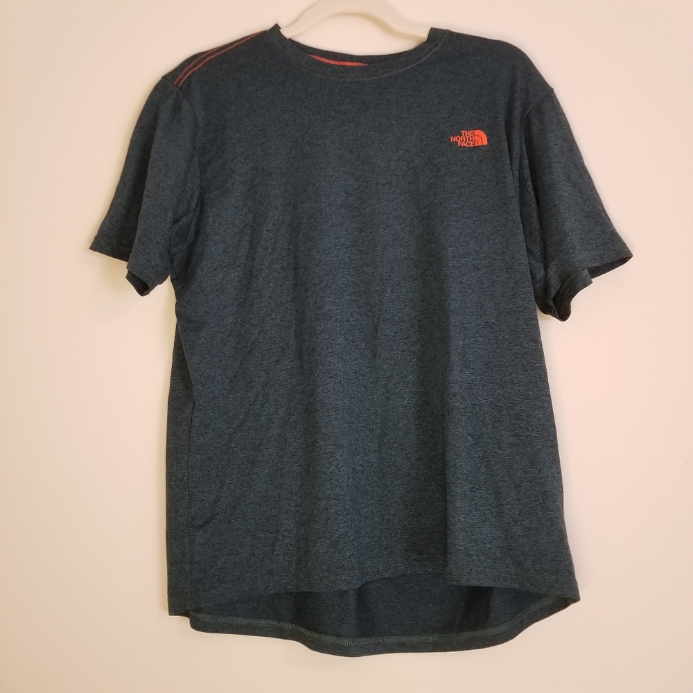 The North Face t-shirt Marled Blue/Orange